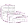 Cama box spring con colchón terciopelo verde oscuro 140x200 cm de , Camas y somieres - Ref: Foro24-3138028, Precio: 584,82 €,...