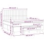 Cama box spring con colchón terciopelo gris claro 160x200 cm de , Camas y somieres - Ref: Foro24-3137971, Precio: 582,62 €, D...