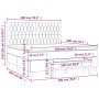 Cama box spring con colchón terciopelo gris claro 180x200 cm de , Camas y somieres - Ref: Foro24-3138037, Precio: 652,13 €, D...