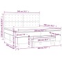 Cama box spring con colchón terciopelo negro 200x200 cm de , Camas y somieres - Ref: Foro24-3138105, Precio: 724,27 €, Descue...