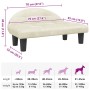 Cama para perros de terciopelo crema 70x52x30 cm en Camas para perros | Comprar online en Foru.es