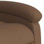Sillón reclinable de masaje eléctrico tela marrón en Sillones | Comprar online en Foru.es