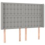 Cama box spring colchón y luces LED tela gris claro 140x190 cm de , Camas y somieres - Ref: Foro24-3138629, Precio: 528,89 €,...