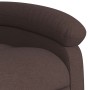 Sillón reclinable de masaje eléctrico tela marrón oscuro en Sillones | Comprar online en Foru.es