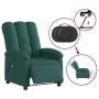 Sillón reclinable de masaje eléctrico tela verde oscuro en Sillones | Comprar online en Foru.es