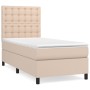 Cama box spring con colchón cuero sintético capuchino 80x200 cm de , Camas y somieres - Ref: Foro24-3142814, Precio: 309,99 €...