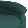 Sillón reclinable de masaje eléctrico tela verde oscuro en Sillones | Comprar online en Foru.es