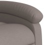 Sillón reclinable de masaje eléctrico tela gris taupe en Sillones | Comprar online en Foru.es