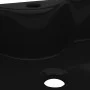 Square ceramic sink with black faucet/drain hole by vidaXL, Sinks - Ref: Foro24-141937, Price: 77,74 €, Discount: %