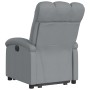 Sillón reclinable elevable de tela gris claro en Sillones | Comprar online en Foru.es