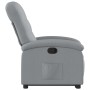 Sillón reclinable elevable de tela gris claro en Sillones | Comprar online en Foru.es