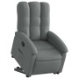 Sillón reclinable elevable de tela gris oscuro en Sillones | Comprar online en Foru.es