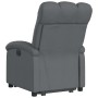 Sillón reclinable elevable de tela gris oscuro en Sillones | Comprar online en Foru.es