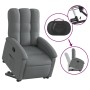 Sillón reclinable elevable de tela gris oscuro en Sillones | Comprar online en Foru.es