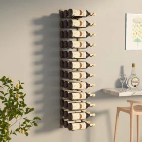 Botellero de pared para 36 botellas hierro dorado de , Botelleros - Ref: Foro24-340888, Precio: 59,59 €, Descuento: %