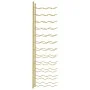Wall wine rack for 36 golden iron bottles by , Wine racks - Ref: Foro24-340888, Price: 59,59 €, Discount: %