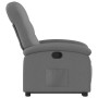 Sillón reclinable elevable de tela gris oscuro en Sillones | Comprar online en Foru.es