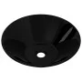 Round Black Ceramic Washbasin by vidaXL, Sinks - Ref: Foro24-141927, Price: 61,31 €, Discount: %