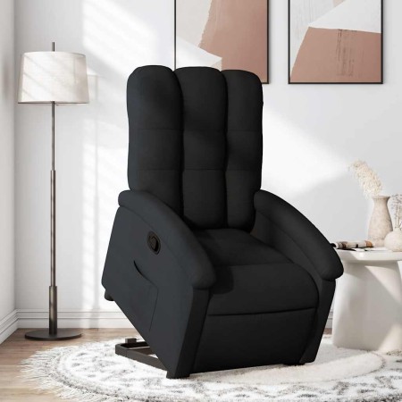 Sillón reclinable elevable tela negro en Sillones | Comprar online en Foru.es