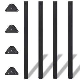 Table legs adjustable in 4 heights black 1100 mm by vidaXL, Table legs - Ref: Foro24-242150, Price: 63,88 €, Discount: %