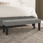 Banco de terciopelo gris claro 100x30x30 cm de , Bancos - Ref: Foro24-346666, Precio: 47,41 €, Descuento: %