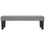 Banco de terciopelo gris claro 100x30x30 cm de , Bancos - Ref: Foro24-346666, Precio: 47,41 €, Descuento: %