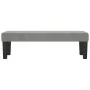 Banco de terciopelo gris claro 100x30x30 cm de , Bancos - Ref: Foro24-346666, Precio: 48,10 €, Descuento: %
