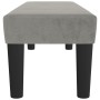 Banco de terciopelo gris claro 100x30x30 cm de , Bancos - Ref: Foro24-346666, Precio: 47,41 €, Descuento: %
