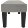 Banco de terciopelo gris claro 100x30x30 cm de , Bancos - Ref: Foro24-346666, Precio: 48,10 €, Descuento: %