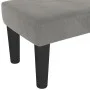 Banco de terciopelo gris claro 100x30x30 cm de , Bancos - Ref: Foro24-346666, Precio: 48,10 €, Descuento: %