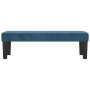 Banco de terciopelo azul oscuro 100x30x30 cm de , Bancos - Ref: Foro24-346670, Precio: 47,98 €, Descuento: %