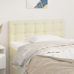 Cabecero de cuero sintético color crema 80x5x78/88 cm de , Cabeceros y pies de cama - Ref: Foro24-346406, Precio: 47,58 €, De...