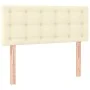 Cabecero de cuero sintético color crema 80x5x78/88 cm de , Cabeceros y pies de cama - Ref: Foro24-346406, Precio: 46,66 €, De...
