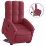 Sillón reclinable elevable tela rojo tinto en Sillones | Comprar online en Foru.es