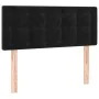 Kopfteil aus schwarzem Samt, 80 x 5 x 78/88 cm von , Kopf- und Fußteile - Ref: Foro24-346412, Preis: 34,94 €, Rabatt: %