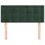 Dark green velvet headboard 90x5x78/88 cm by , Headboards and footboards - Ref: Foro24-346433, Price: 46,15 €, Discount: %