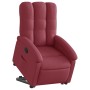Sillón reclinable elevable tela rojo tinto en Sillones | Comprar online en Foru.es