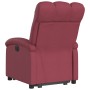 Sillón reclinable elevable tela rojo tinto en Sillones | Comprar online en Foru.es
