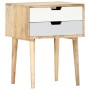 Mesita de noche de madera maciza de mango 47x35x59 cm de vidaXL, Mesitas de noche - Ref: Foro24-286481, Precio: 76,38 €, Desc...