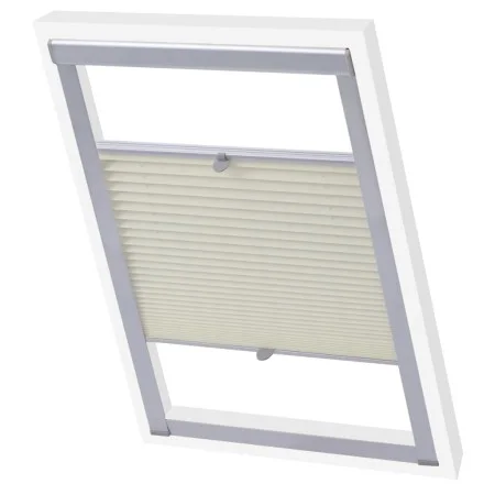 Persiana plisada crema 104 de vidaXL, Persianas y estores - Ref: Foro24-131319, Precio: 26,44 €, Descuento: %