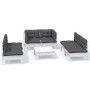 Muebles de jardín 7 pzas con cojines madera maciza de pino de , Conjuntos de jardín - Ref: Foro24-3096215, Precio: 578,17 €, ...