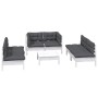 Muebles de jardín 7 pzas con cojines madera maciza de pino de , Conjuntos de jardín - Ref: Foro24-3096215, Precio: 578,17 €, ...