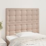 Cabeceros 2 unidades cuero sintético capuchino 80x5x78/88 cm de , Cabeceros y pies de cama - Ref: Foro24-3116409, Precio: 64,...