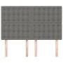 Headboards 4 units dark gray fabric 72x5x78/88 cm by , Headboards and footboards - Ref: Foro24-3116765, Price: 122,14 €, Disc...