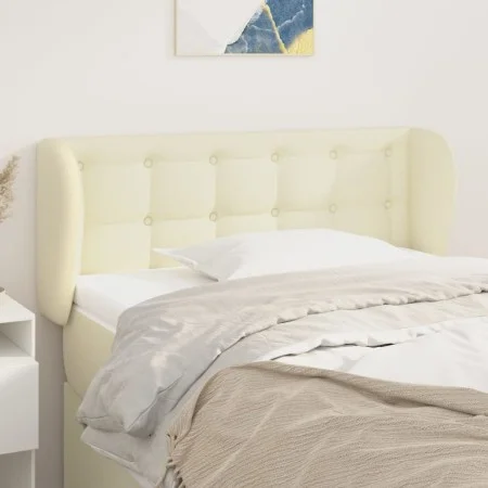 Cabecero de cuero sintético color crema 83x23x78/88 cm de , Cabeceros y pies de cama - Ref: Foro24-3117218, Precio: 52,44 €, ...