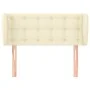 Cabecero de cuero sintético color crema 83x23x78/88 cm de , Cabeceros y pies de cama - Ref: Foro24-3117218, Precio: 52,44 €, ...