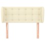 Cabecero de cuero sintético color crema 83x23x78/88 cm de , Cabeceros y pies de cama - Ref: Foro24-3117218, Precio: 53,29 €, ...