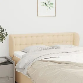 Cream fabric headboard 147x23x78/88 cm by , Headboards and footboards - Ref: Foro24-3117581, Price: 74,97 €, Discount: %