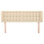 Cabecero de tela color crema 147x23x78/88 cm de , Cabeceros y pies de cama - Ref: Foro24-3117581, Precio: 84,89 €, Descuento: %