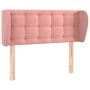 Pink velvet headboard 83x23x78/88 cm by , Headboards and footboards - Ref: Foro24-3117613, Price: 48,04 €, Discount: %